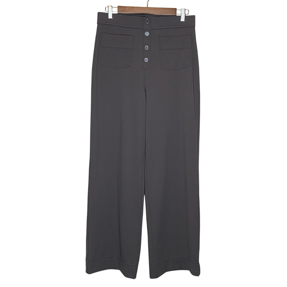 Halara Womens DayStretch High Waisted Straight Leg Casual Pants Large Gray Work